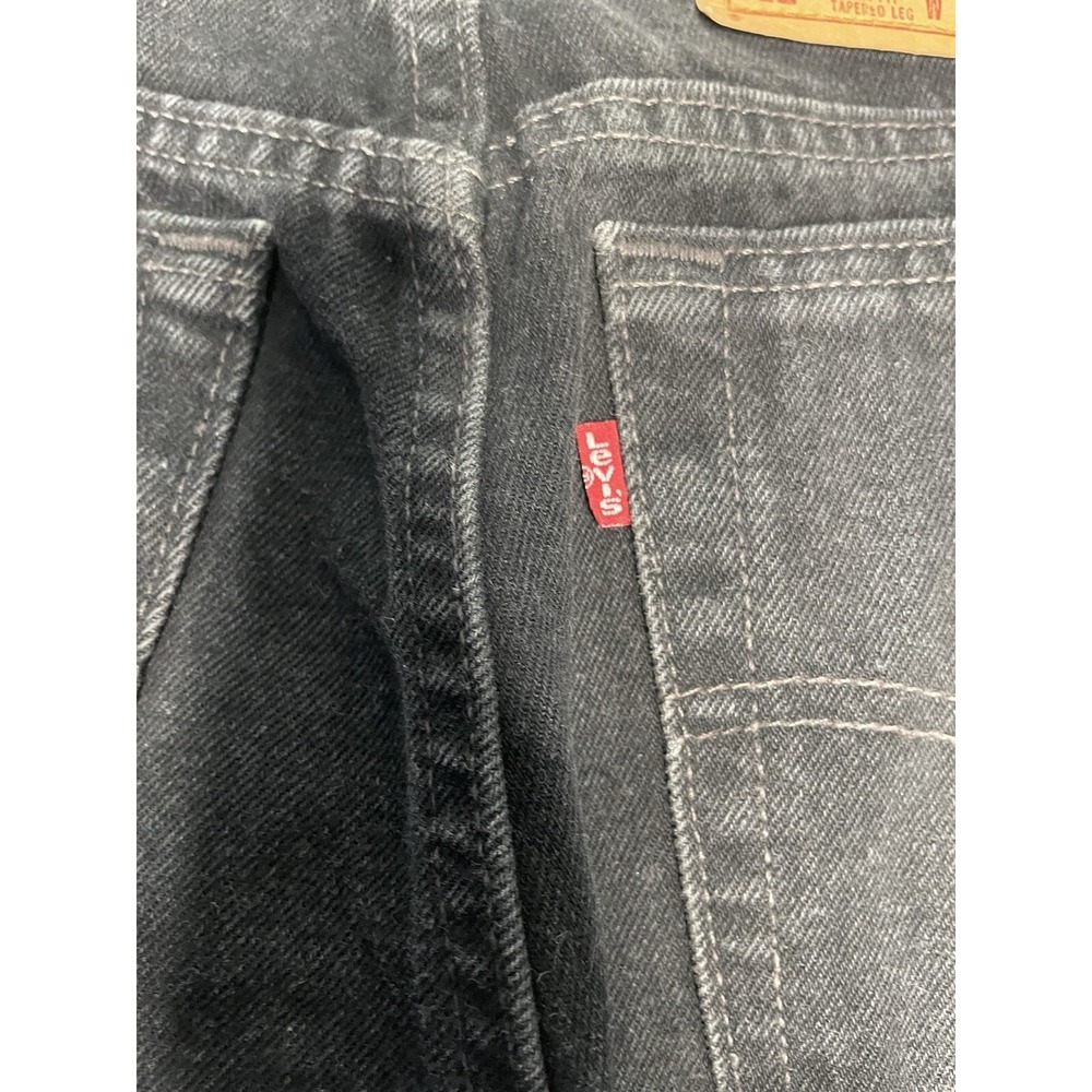 Vintage Levis 512 Jeans Womens Sz 13 JR M Black Slim Fit Tapered Leg Made In USA - Picture 7 of 16